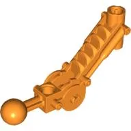 Large Figure Skeletal, Limb, Angular with Ball Joint, and Axle Hole / Orange