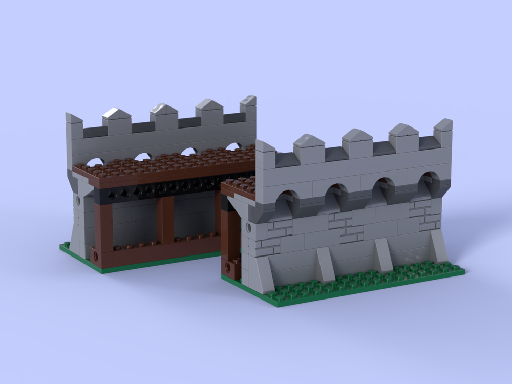 Lego Chess Castle walls X2