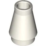 Cone 1 x 1 [No Top Groove] / Glow In Dark Opaque