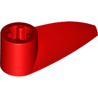 Lego Technic Tooth 1 x 3 with Axle Hole [Hollow Underside] / Red