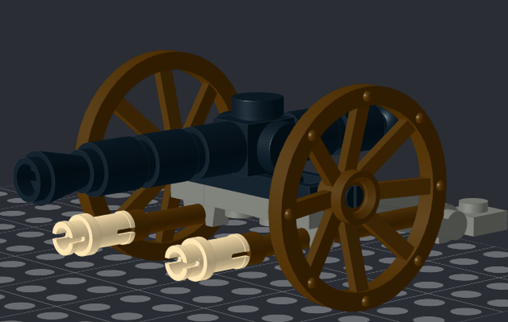 Lego M1857 Napoleon Gun V1