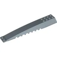 Brick Wedged, Curved 16 x 4 Triple with Inner Ridges / Sand Blue