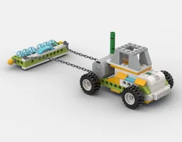 tractor with a plow