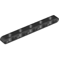 Technic Beam 1 x 11 Thick with Alternating Holes / Black