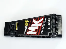 Technic, Panel Plate 5 x 11 x 1 Tapered with 'TAKE OFF', 'MK', 'LT 42066' and 'RACE JET TEAM' Pattern Side A (Sticker) - Set 42066