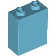 Brick 1 x 2 x 2 with Inside Stud Holder / Medium Azure