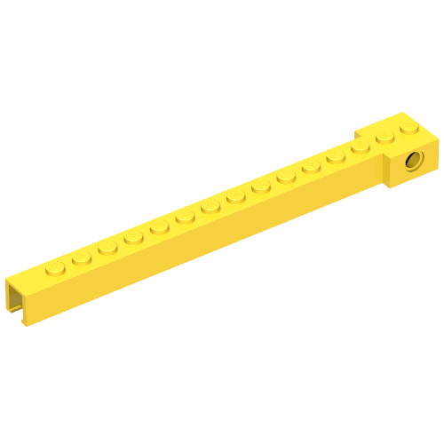 Lego Crane Arm Outside, Narrow, 15 Studs / Yellow