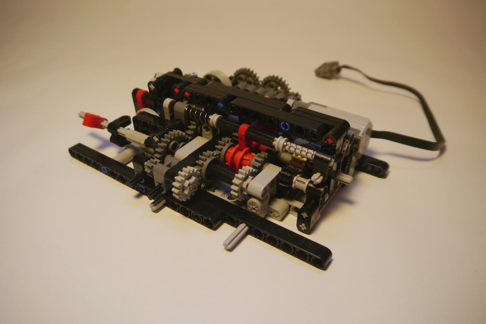 Lego 6 speed flat gearbox RC