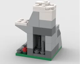 Minifigure Display/ Diorama Mountain