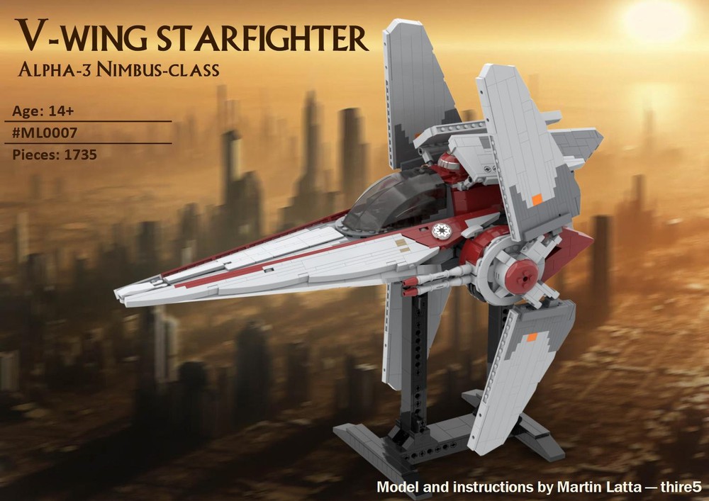 Lego UCS V-wing starfighter