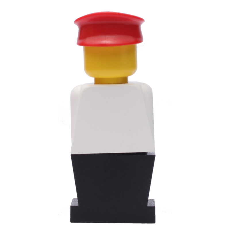 Lego LEGOLAND White Torso, Black Legs, Red Hat