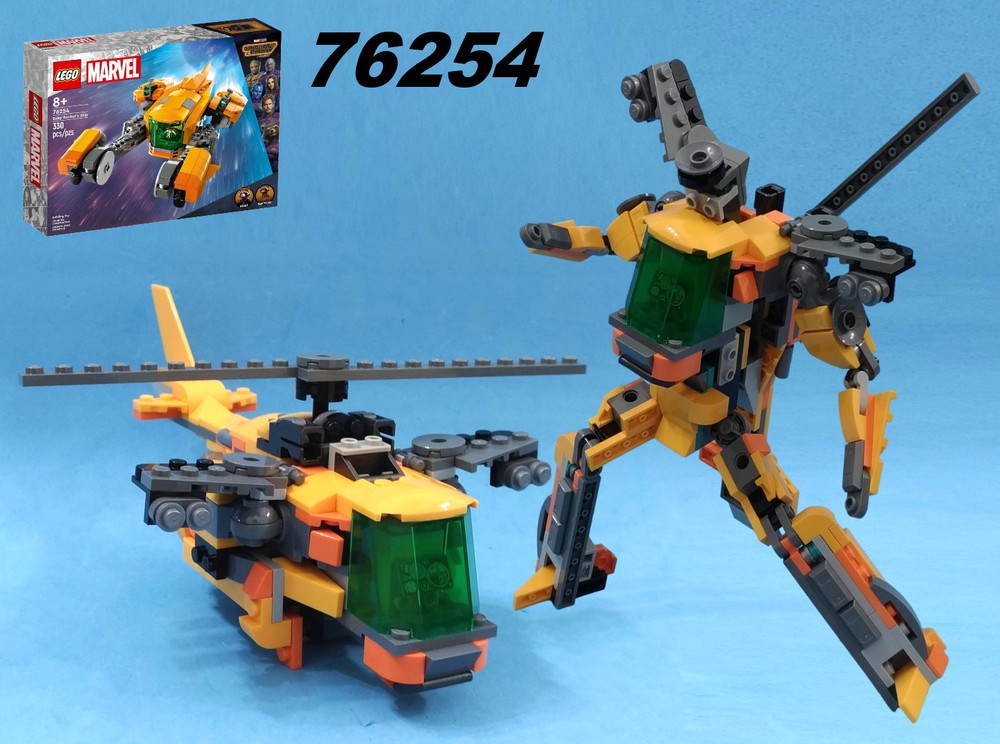Lego Transformer Armada Cyclonus / Helicopter using LEGO 76254: Baby Rocket's ship