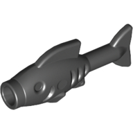 Lego Animal, Fish [Hollow Stud Mouth] / Black