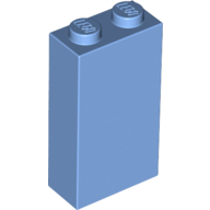 Lego Brick 1 x 2 x 3 with Bottom Stud Holder / Medium Blue
