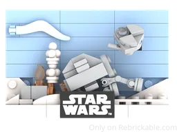Plate "SW Ep V - Empire Strikes Back" Insert for set 40774