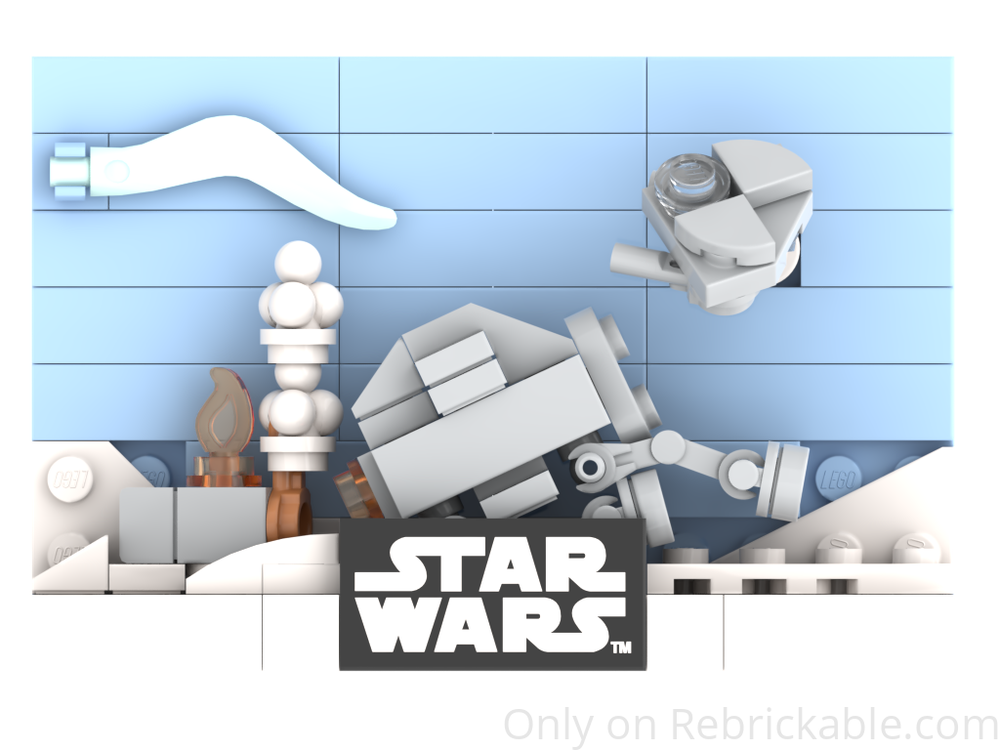 Lego Plate "SW Ep V - Empire Strikes Back" Insert for set 40774