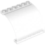 Panel 6 x 5 x 3 1/3 Curved Top / Trans-Clear