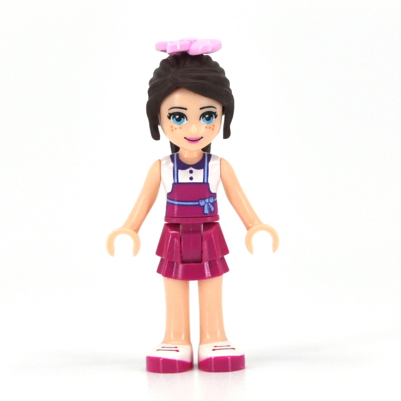 Lego Naomi - White Top, Magenta Apron