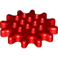 Duplo Gear 6 x 6 - 12 Tooth / Red