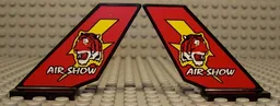 Tail Shuttle with Tiger and 'AIR SHOW' Pattern on Both Sides (Stickers) - Set 2774
