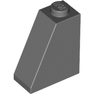 Lego Brick Sloped 65° 2 x 1 x 2 / Dark Bluish Gray