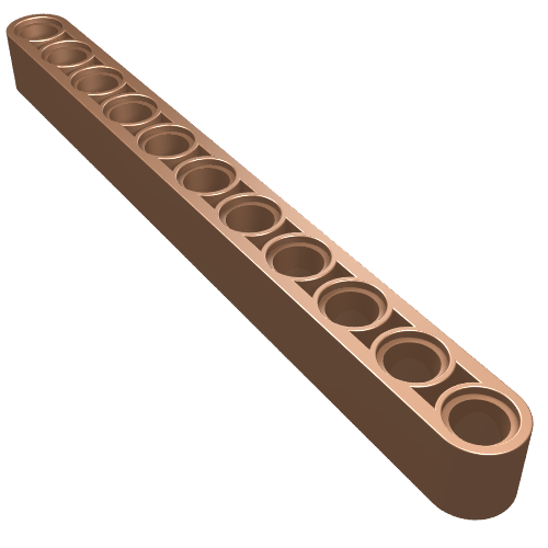 Lego Technic Beam 1 x 11 Thick / Copper