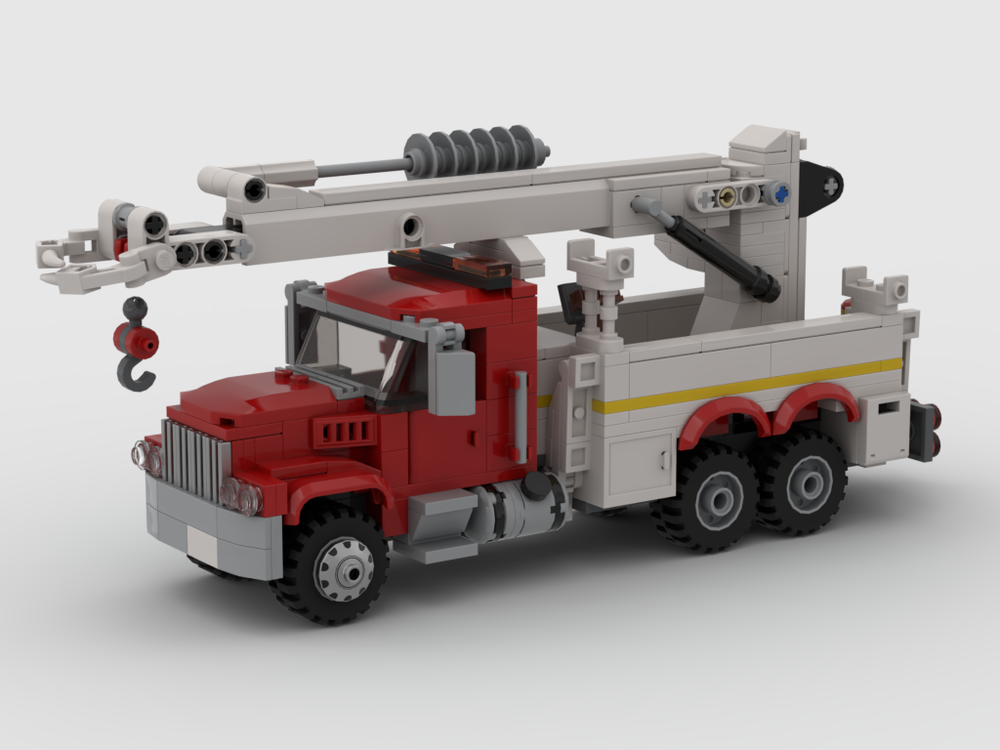 Lego Digger Derrick Power Pole Truck