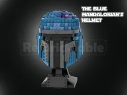75267 Blue Mandalorian Helmet