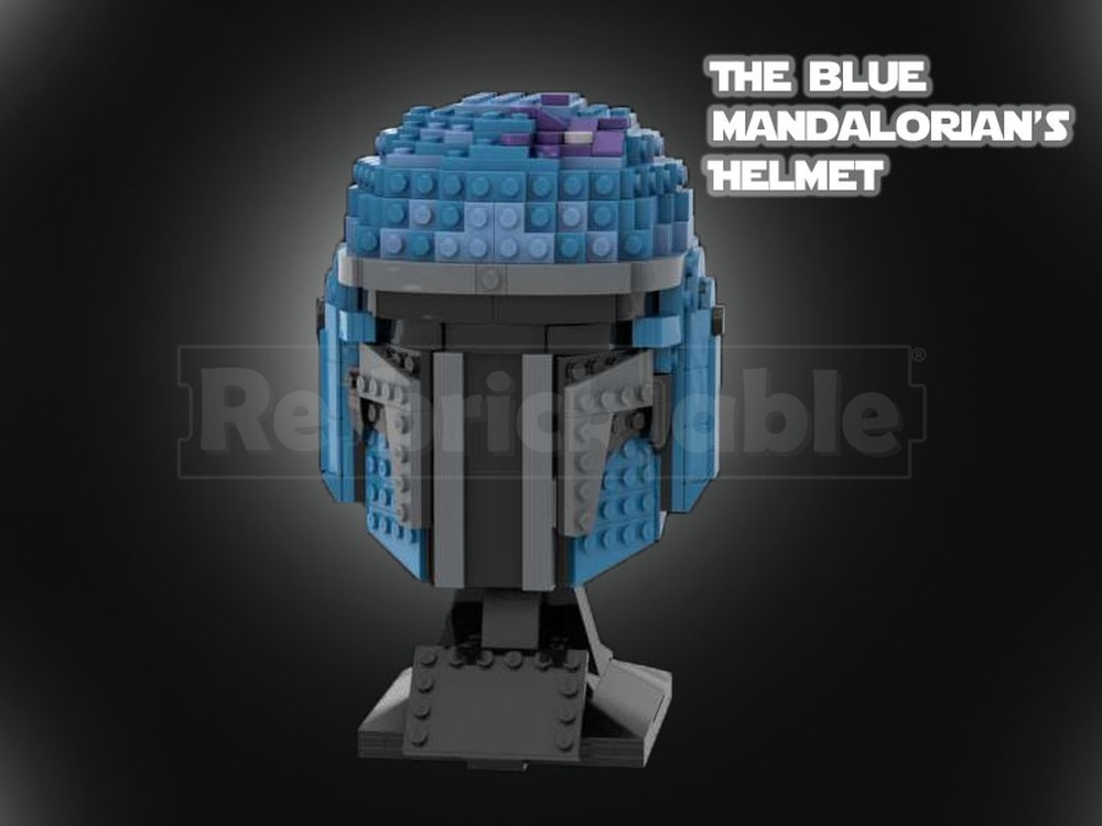 Lego 75267 Blue Mandalorian Helmet