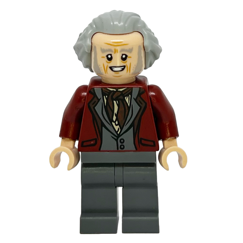 Lego Garrick Ollivander, Dark Red Jacket, Hair Swept Back