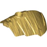 Lego Large Figure Shoulder Cover, Armor, Smooth / Pearl Gold
