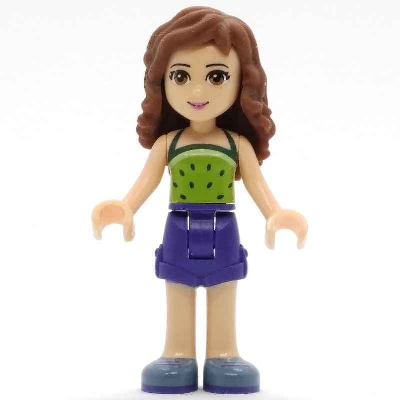 Lego Olivia - Lime Top, Dark Purple Skirt