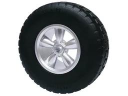 Wheel 30.4mm D. x 20mm with No Pin Holes and 5 Large Spokes with Black Tire 55.9 x 22 (42716 / 6620) / Metallic Silver