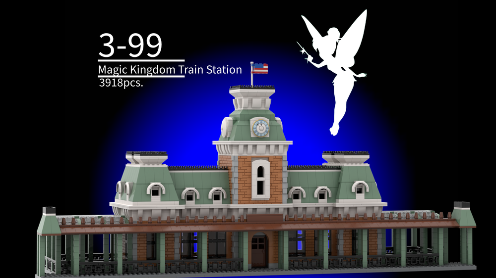 Lego Magic Kingdom Train Station