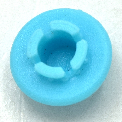 Lego Clikits Icon, Round 2 x 2 Small, Thick with Pin / Sky Blue
