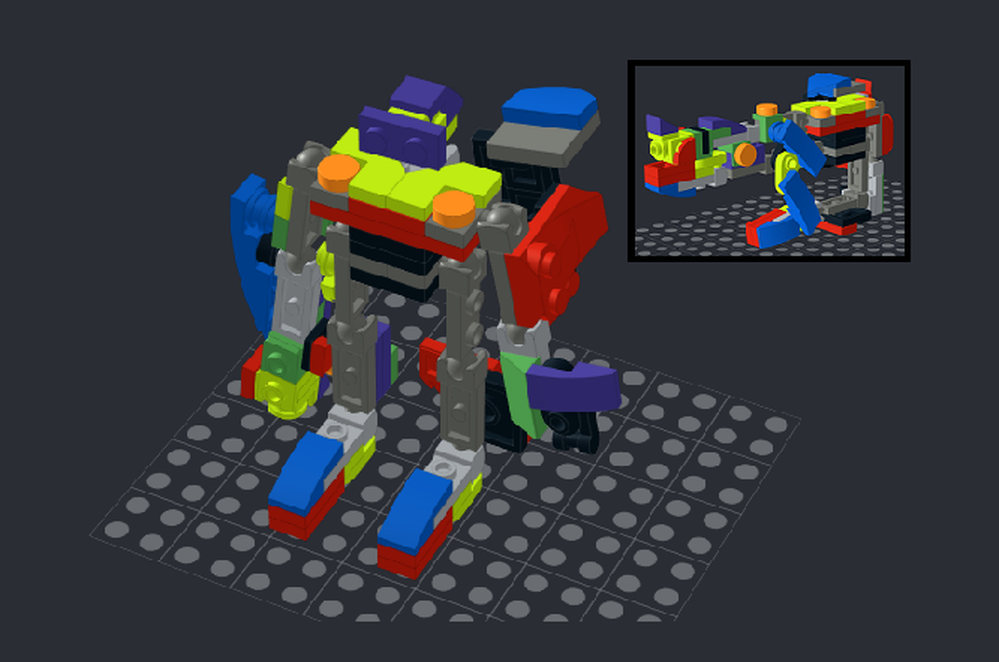 Lego Rifle Transformer from set 76219; Spider-Man & Green Goblin Mech Battle