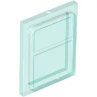 Glass for Train Door Lip On All Sides / Trans-Light Blue