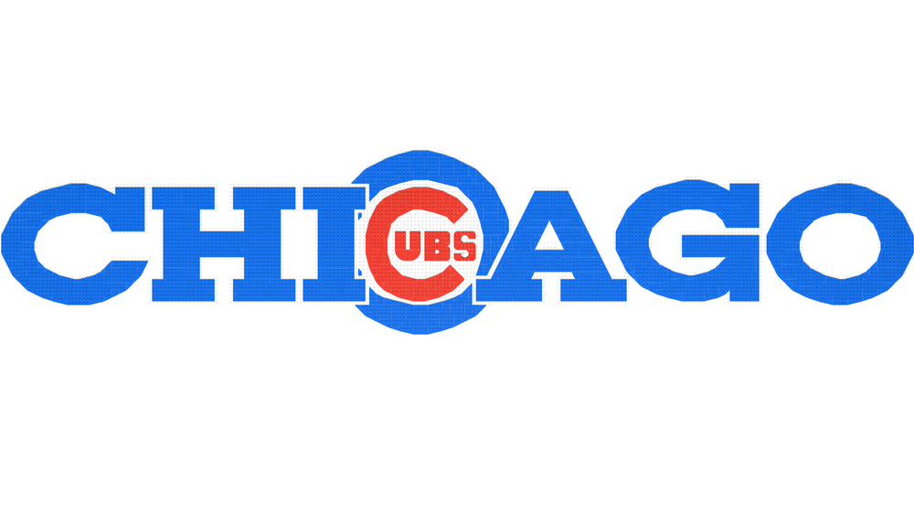 Lego Chicago Cubs Retro Text Logo