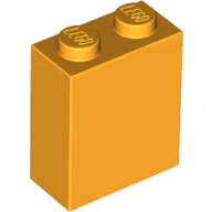 Brick 1 x 2 x 2 with Inside Stud Holder / Bright Light Orange
