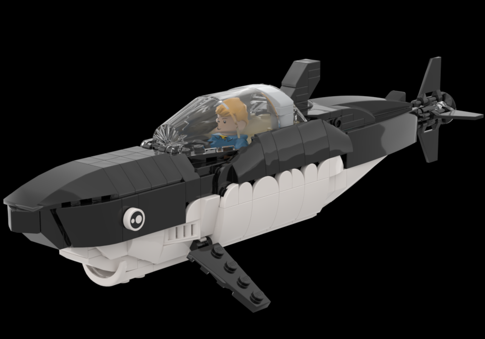 Lego Shark Submarine (Tintin: Red Rackham's Treasure)
