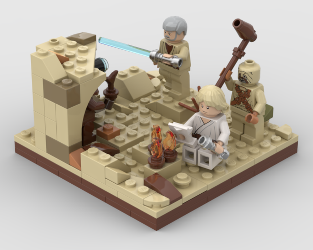 Lego Mini diorama : The desert attack