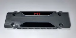 Technic, Panel Plate 3 x 11 x 1 with Red 'MR' on Black Background Pattern (Stickers) - Set 42069