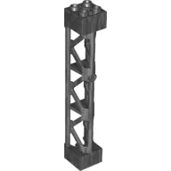 Support 2 x 2 x 10 Girder Triangular Vertical - Type 4 - 3 Posts, 3 Sections / Pearl Titanium