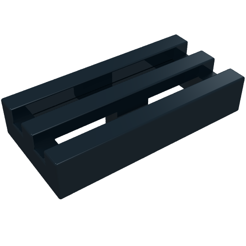 Lego Tile Special 1 x 2 Grille without Bottom Groove
