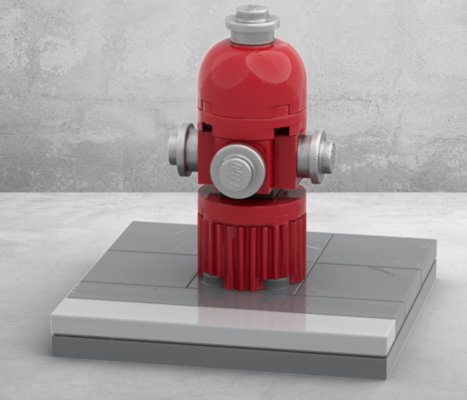 Lego Fire Hydrant MOC