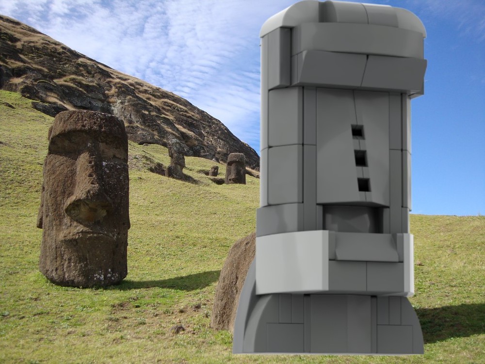 Lego Easter Island Statue