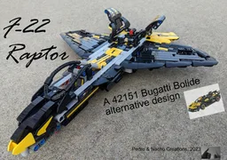 F-22 Raptor (42151 Bugatti Bolide)