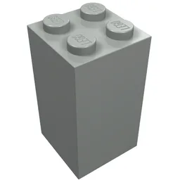 Brick 2 x 2 x 3 / Light Gray