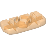 Lego Clikits Icon, Rectangle 3L with Hole / Trans-Flame Yellowish Orange