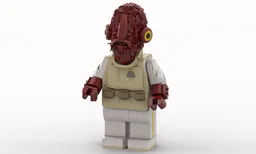 Admiral Ackbar Mega Figure (fits my Ackbar Head MOC)